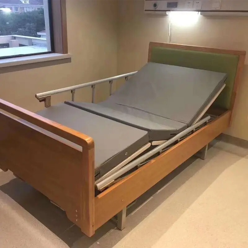 Suitable for Aging Home Care Bed Sanatorium Electric Single and Double Hand-cranked Bed for the Elderly Nursing Home Back-up Leg-lifting Rehabilitation Bed