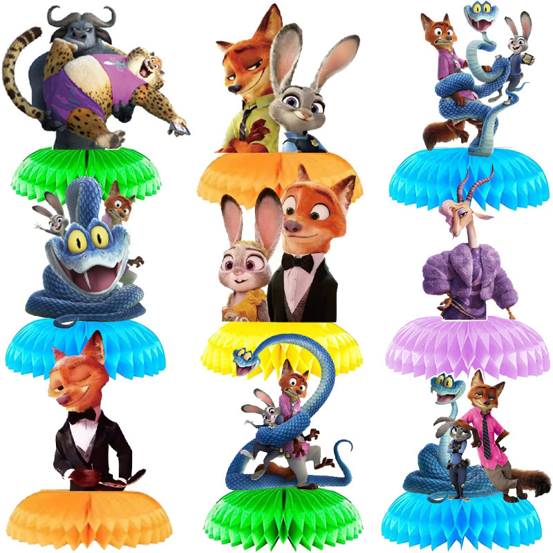 Amazon Zootopia 2 Honeycomb Decorations Birthday Party Table Decoration Party Table Setup Paper Honeycombs Wholesale