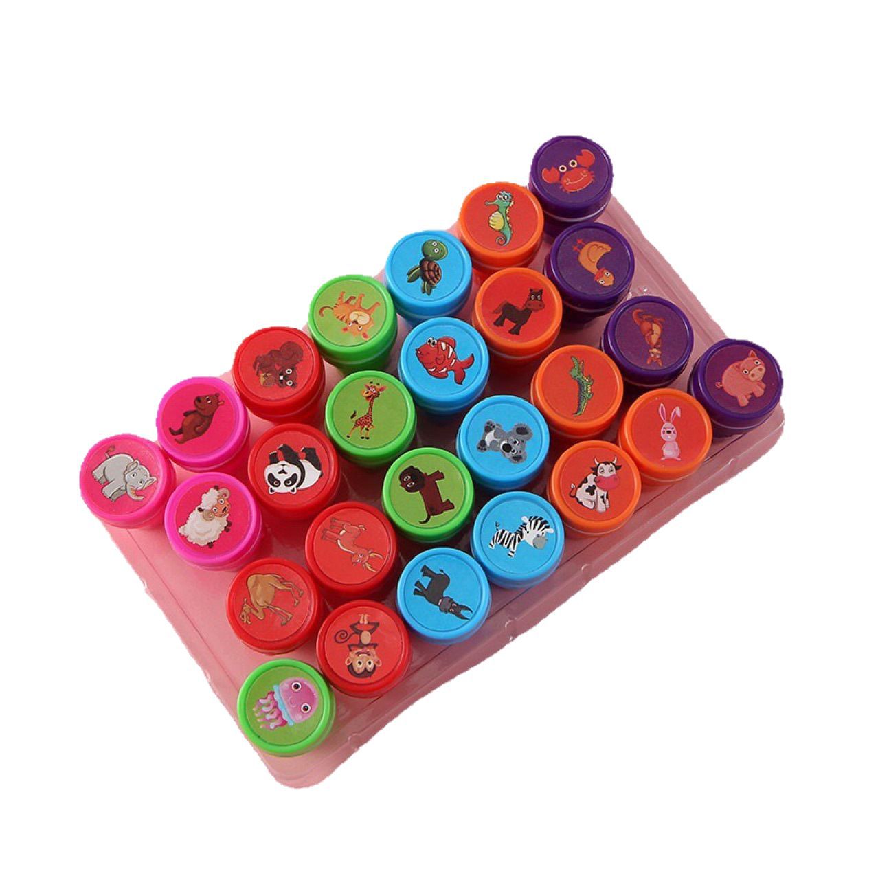 Nuevo lindo sello infantil de mascota, lindo sello de animal de dibujos animados, fabricante de sellos de juguete de tinta de retorno al por mayor