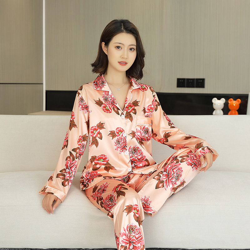 붉은 모란(긴 소매와 바지)