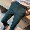 2022 Spring new pattern men's wear leisure time Western-style trousers Korean Edition Youth business affairs leisure time Solid Simplicity Small Straight Suit pants