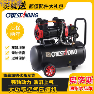 Xdd Aotus New Air Compressor Small Air Compressor Inflatable Oil-Free Silent Woodworking 220V Spray Paint Punch