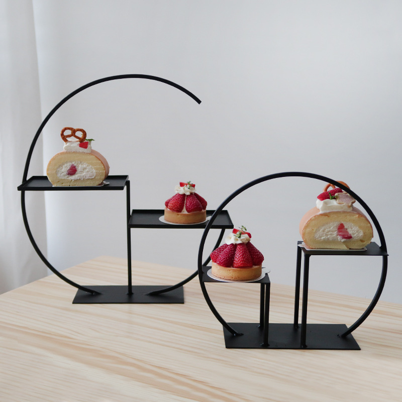 Transfronterizos Amazon temu postre estante de exhibición bandeja de pastel estante de pastel diseño de cumpleaños
