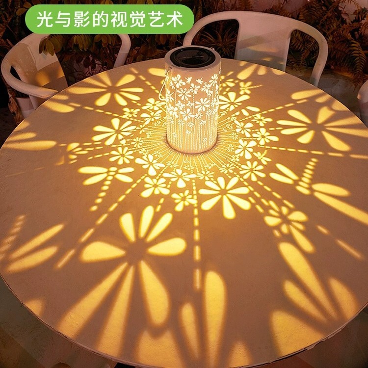 New solar dragonfly night light outdoor courtyard waterproof decoration balcony garden landscape atmosphere lawn light and shadow