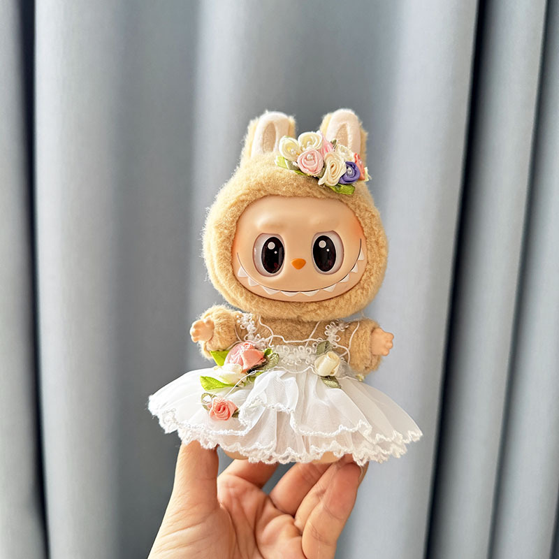 仅售衣服] 一二代钥匙扣La布布衣服挂件拉布布娃衣连衣裙珍珠发饰|undefined