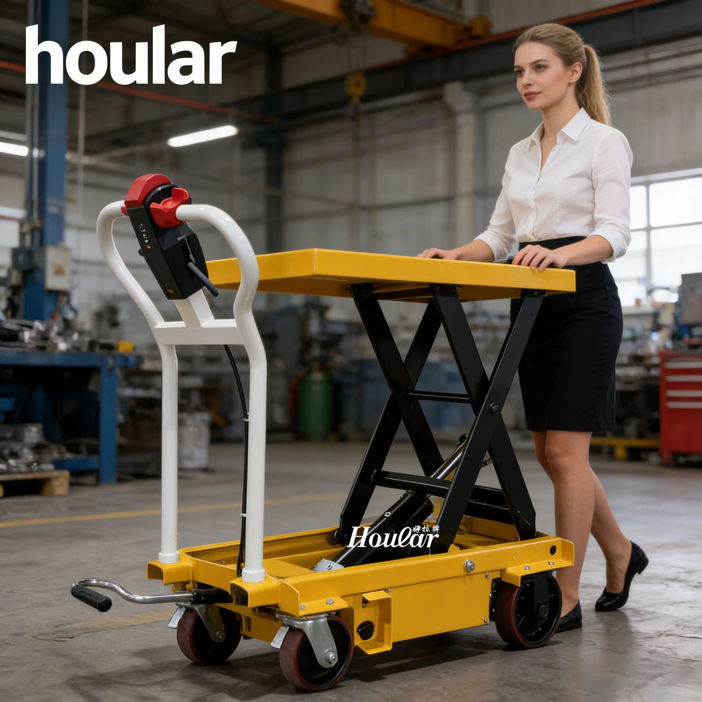 hoular全电动升降平台车ESA50全自动升降车简易式