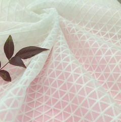 【メーカー直販】HH-091ジャカード2色サンドイッチネット布3d服装ネット布120gネット布両面花