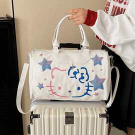 可爱Kitty猫短途旅行包女包2026新款潮夏季出差行李包运动健身包