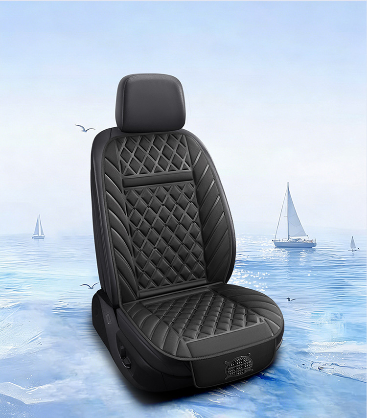 Car seat ventilation cushion for summer cooling, cooling fan, modified for small cars 12V, trucks 24V seat cushion