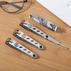 Large household portable nail clippers for manicure, manicure cleaning and care nail clippers stainless steel round handle nail clippers