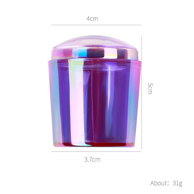 ネイルアートシリコーンスタンプ電気メッキ二層透明スタンプパット接着剤 DIY 印刷ツールスタンプ卸売|undefined