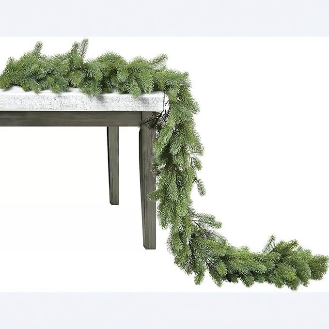 パインクリスマスリース、人工クリスマスグリーンリース、リアルなシダーリース、スプルースリース、ホリデーファイヤーパット|undefined