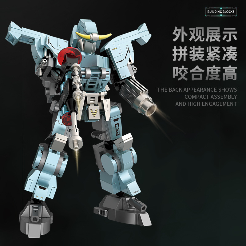 Mechanical constructor, robot, minifigure for boys, small particles, Birthday gift