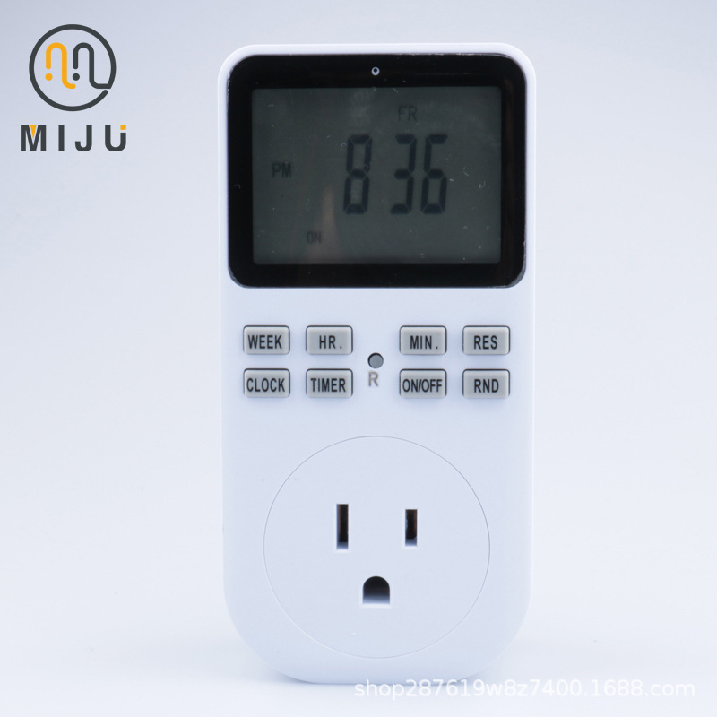 Transfronteriza Americana gran pantalla de temporización socket Americano multi-función de control de Tiempo enchufe inteligente enchufe 20 sets de interruptores EE. UU