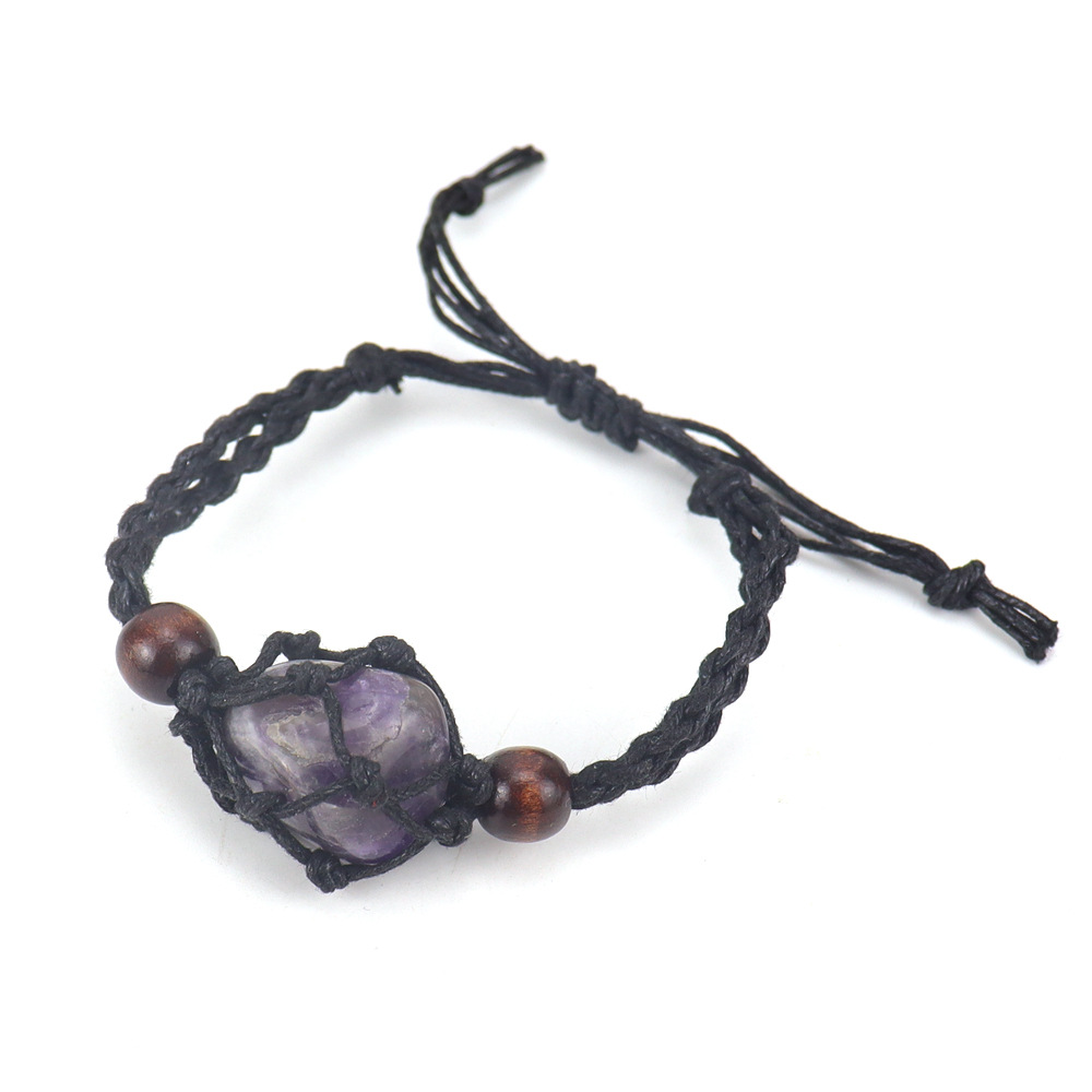 1 Piece Retro Geometric natural stone Crystal Agate Womenu0027S Bracelets