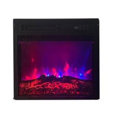 外销18寸欧式电壁炉装饰家用室内电子壁炉仿真LED炉心嵌入式展厅