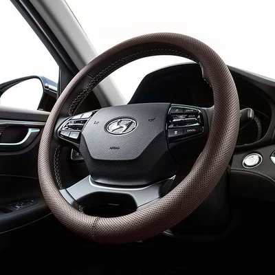 Factory wholesale Korea car steering Steering wheel cover - dark-brown-38cm