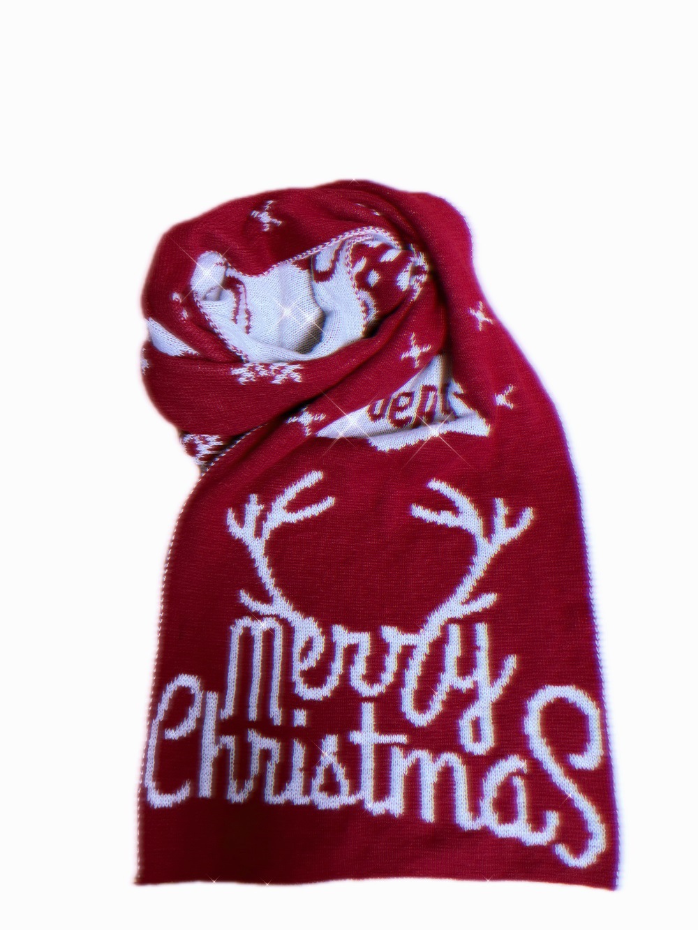 650g Weight Scarf Classification Daily Occasion yarn Material Christmas Festival Elk Pattern Winter Season Women'S Gender Fashion Style Women'S Fashion Elk Yarn Scarf