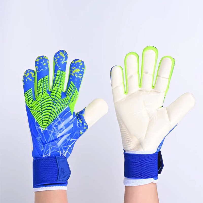 Guantes de portero de fútbol, guantes de látex antideslizantes gruesos para adultos y niños, guantes protectores de entrenamiento de fútbol