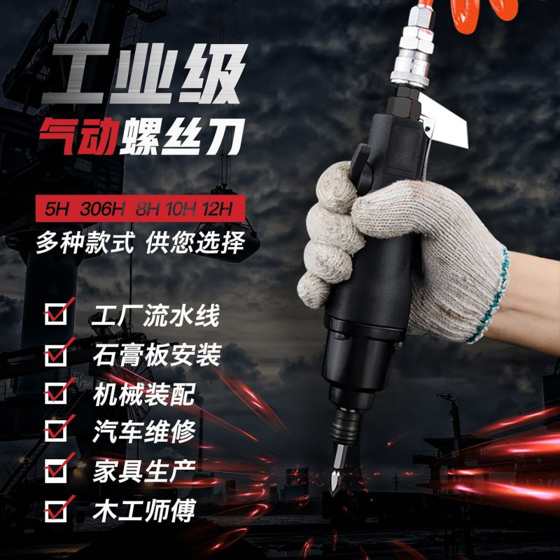 气动螺丝刀5H 6H 8H 10H 12H螺丝钻枪气批气动起子大功率风批其它