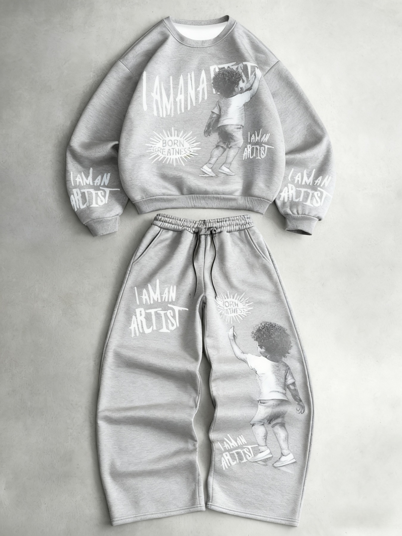 Męski dres komplet z bluzą z kapturem i spodniami jogger_voghion.com
