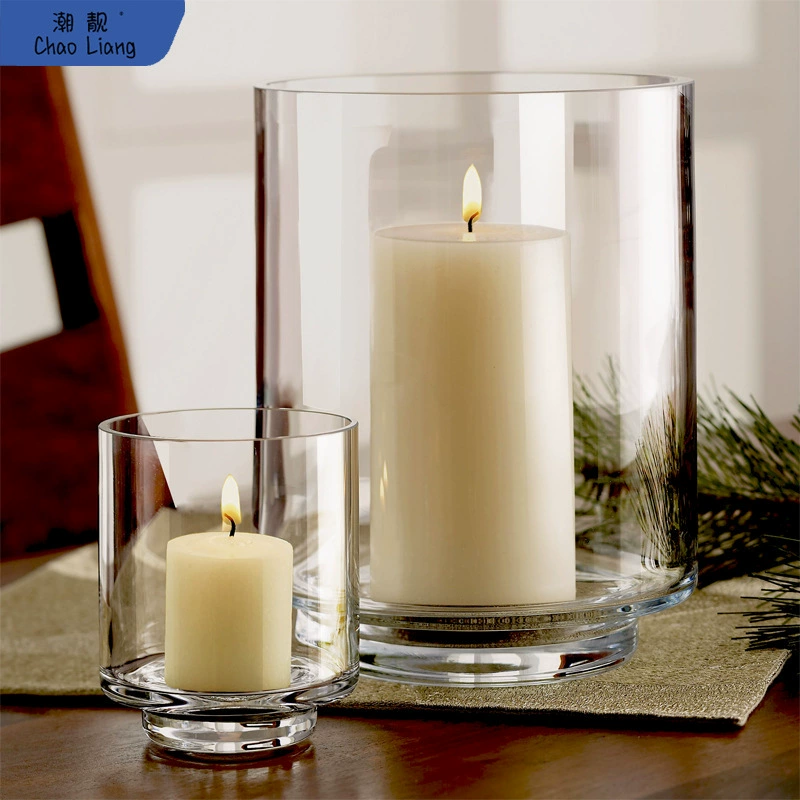 Подсвечник подсвечник прозрачный стеклянный ветрозащитный светильник европейский стиль минималистский стакан для свечей романтический ужин при свечах