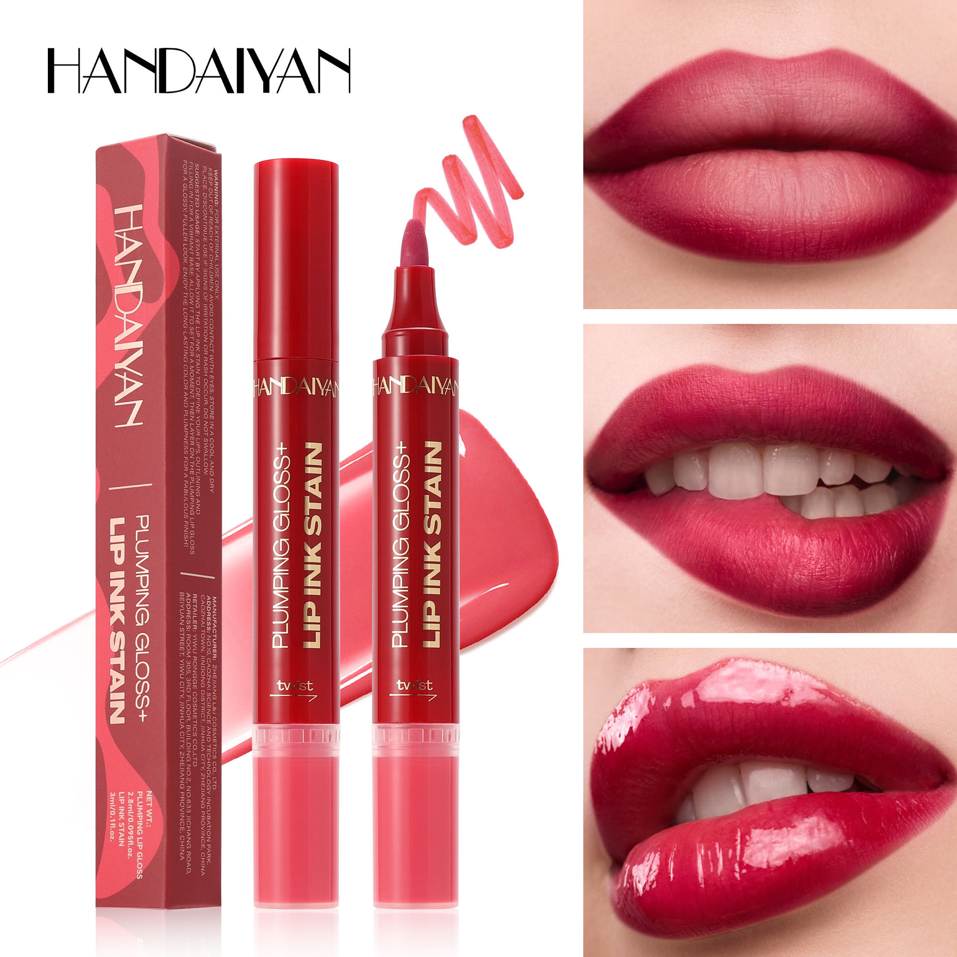Comercio exterior transfronterizo en el extranjero 2 - en - 1 lápiz labial, un lápiz labial multicolor, un lápiz labial blanqueador, un viaje de viaje, un viaje de viaje.