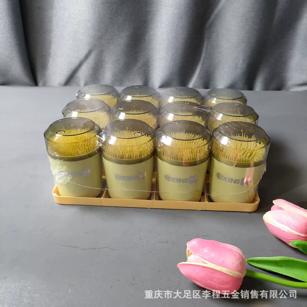 Двуглавая зубочистка Одноразовая бамбуковая зубочистка Домашний портативный отель отель Высококачественная зубочистка стальная крышка двухголовая зубочистка