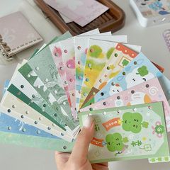 哇卡哇卡迷你索引分隔页3孔M5/A7/A6 双面便签纸内页活页替芯手账