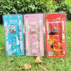 YO8029新款帶中性筆自動鉛筆 學習用品文具套裝 高年級禮品恐龍動