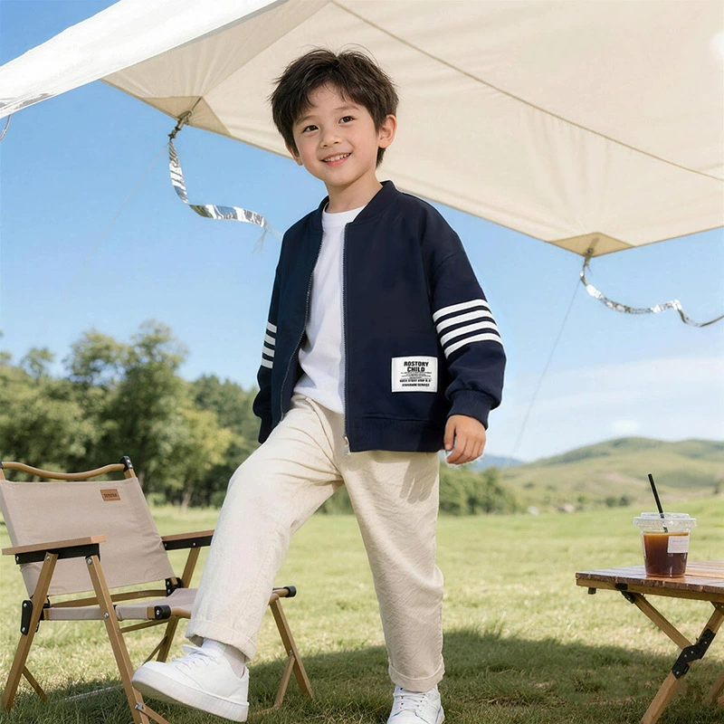 Детская одежда: куртки для мальчиков, новинка весны 2026, повседневные куртки для старших детей, топы на молнии для девочек оптом