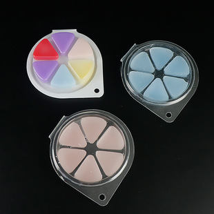 Customized Disposable Plastic Packaging Aromatherapy Paraffin Block Folded Candle Forming Box Buckle Transparent High Temperature Resistant Round