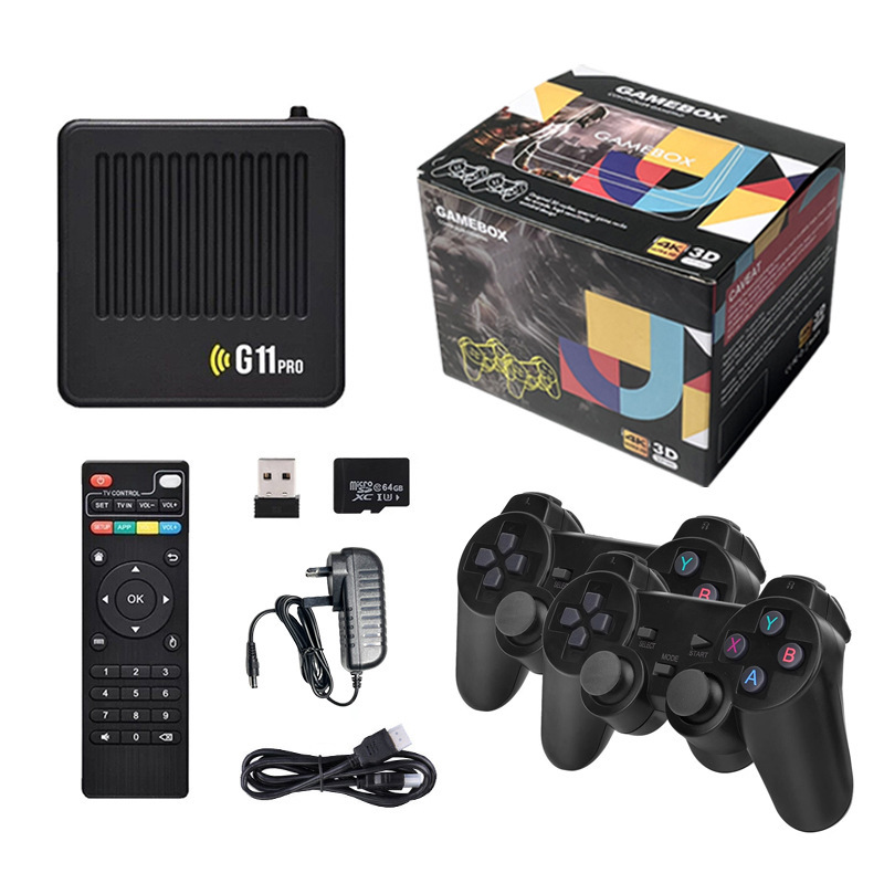 G11 Pro Home Game Console Tv Box Open-Source Dual-System Tv Set-Top Box Psp Controller God of War Game