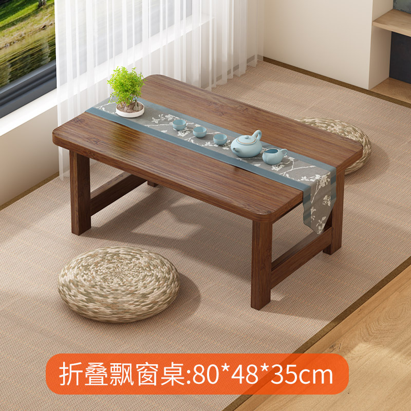 Corazón plegable Bay window table-Nogal color_4