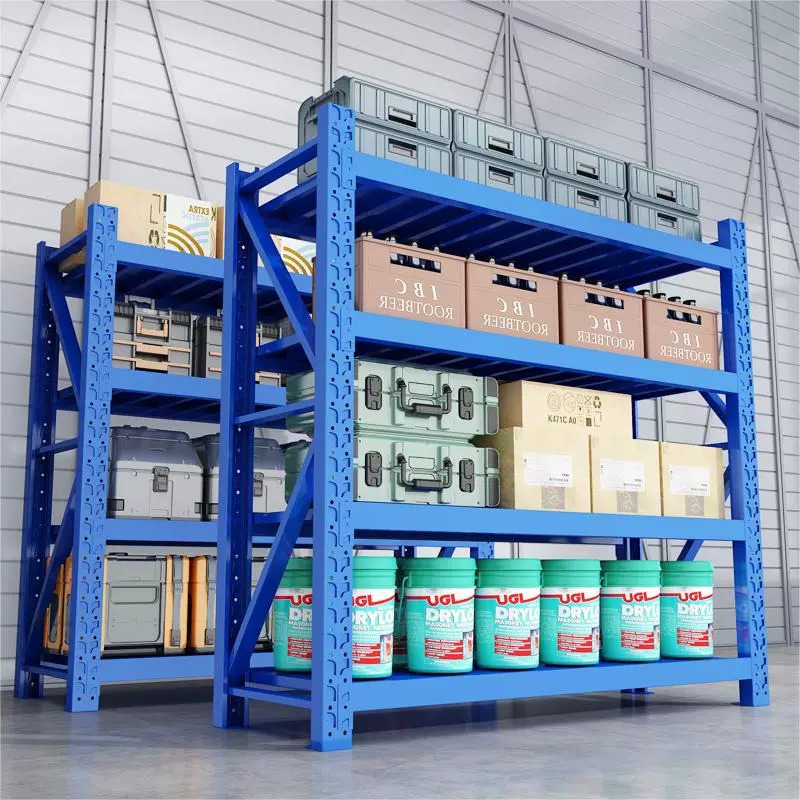 山东仓储货架仓库置物架多层商用快递货物金属铁钢架架子储物架