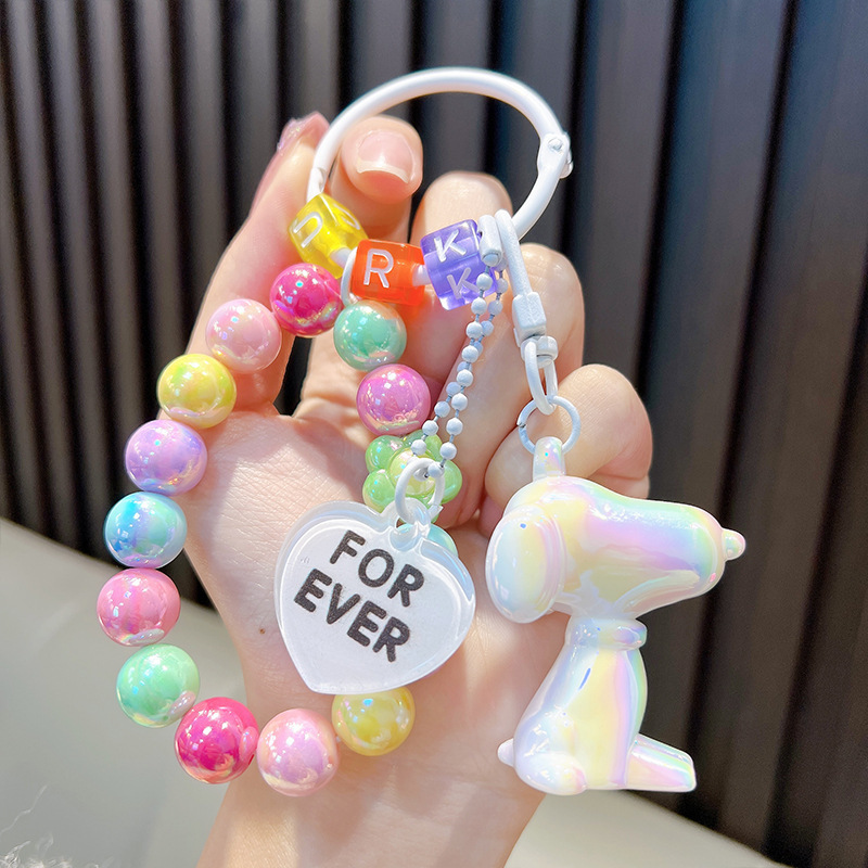 Cuentas de asiento osos colgantes de llaves de bolsos acrílicos exquisitos colgantes de llaves de automóvil colgantes pequeños regalos al por mayor