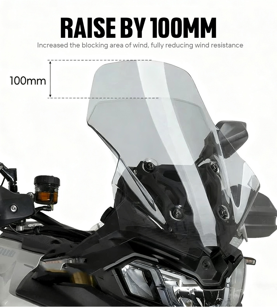 Motorcycle modification parts: Windshield for Voge DS 900 X 2024-2025