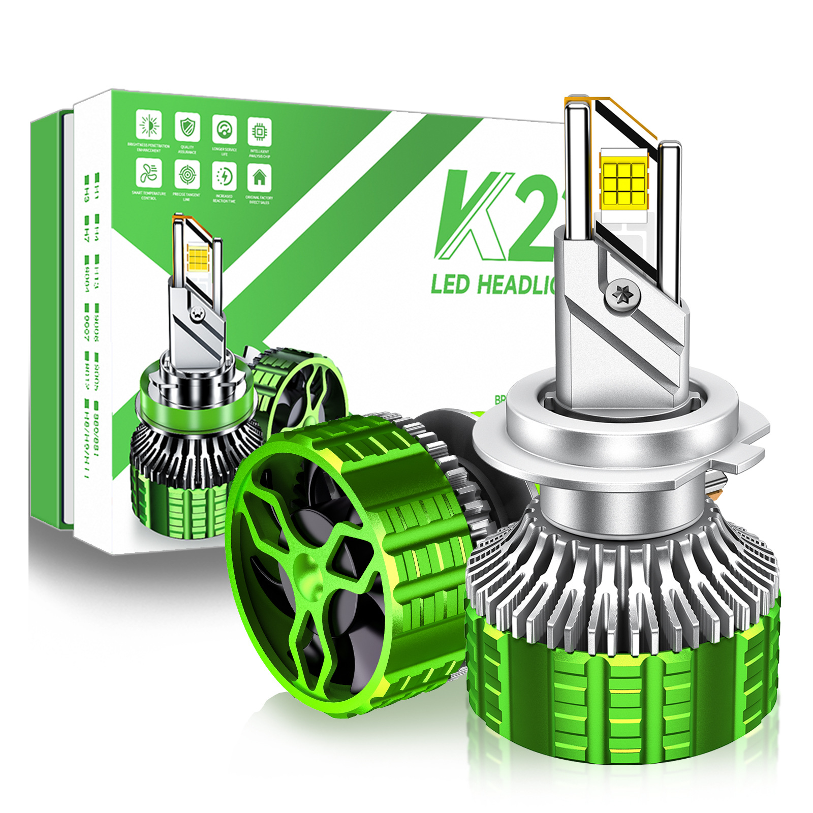 Auto personalizado led faro de alta potencia 190W faro de automóvil marca LOGO luz láser de paso H7 image 1