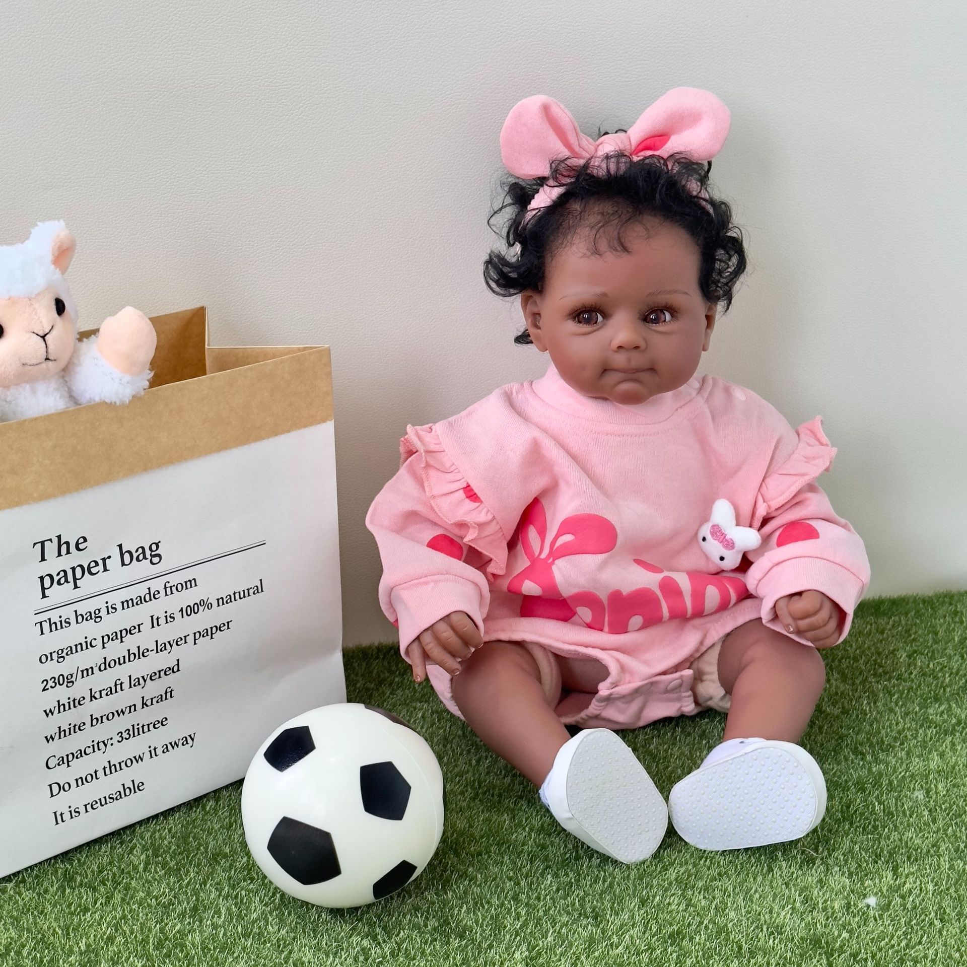 50cm tela cuerpo simulación bebé renacido muñeca Julietta transfronteriza e-commerce suministro de una sola pieza de entrega image 1
