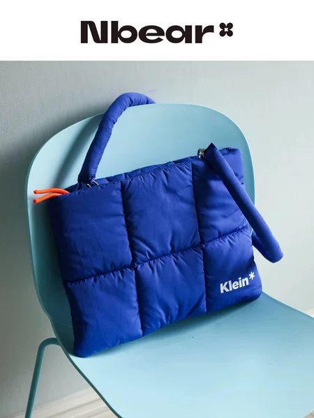 Klein Blue Quilted Computer Sleeve Bag 11/14/ 16inch iPad Tablet Laptop Storage Bag