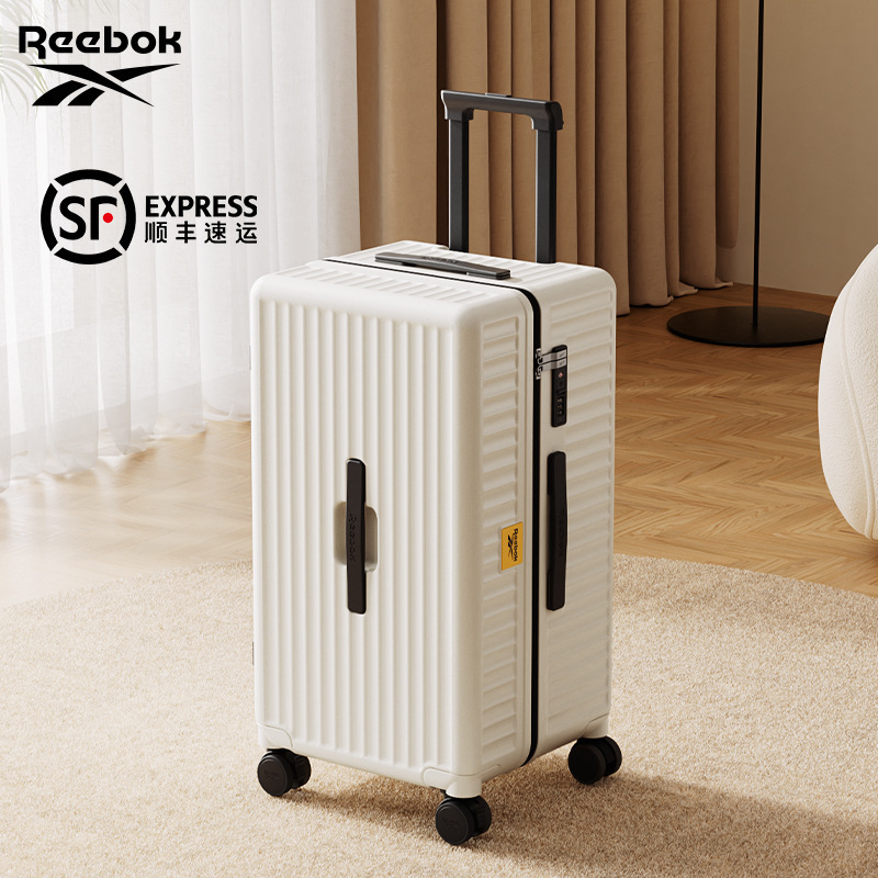 Reebok Pc Trolley Suitcase with Cup Holder, Carry-On Luggage, Travel Password Lock Suitcase 20inch Travel Suitcase