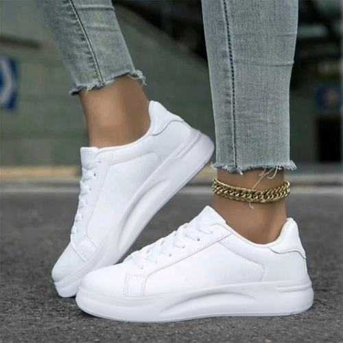 Large size small white shoes for men and women, same style, spring autumn leather, waterproof casual sneakers, youth casual skate shoes