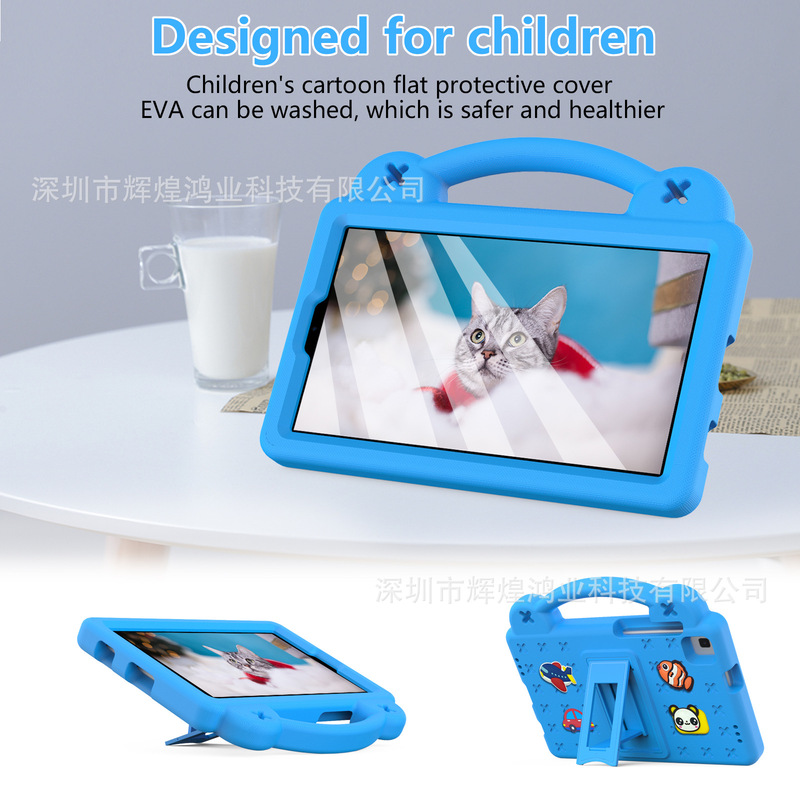 Cross-border hot sale applicable Tab A7 Lite 8.7-inch T220EVA tablet cover with cartoon buckle protection T2 25 protective shell