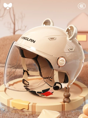 with Dual Mirrors, 3C Certified, Motosiklet kaskı (dəbilqə) - 3c-single-lens-coffee-hd-long-lens-class-a-new-national-standard-one-size-fits-all