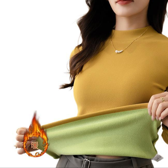 【500g plus velvet thickened】Winter·Mediterranean women's half-high…