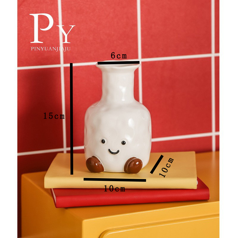 笑脸花瓶尺寸图1