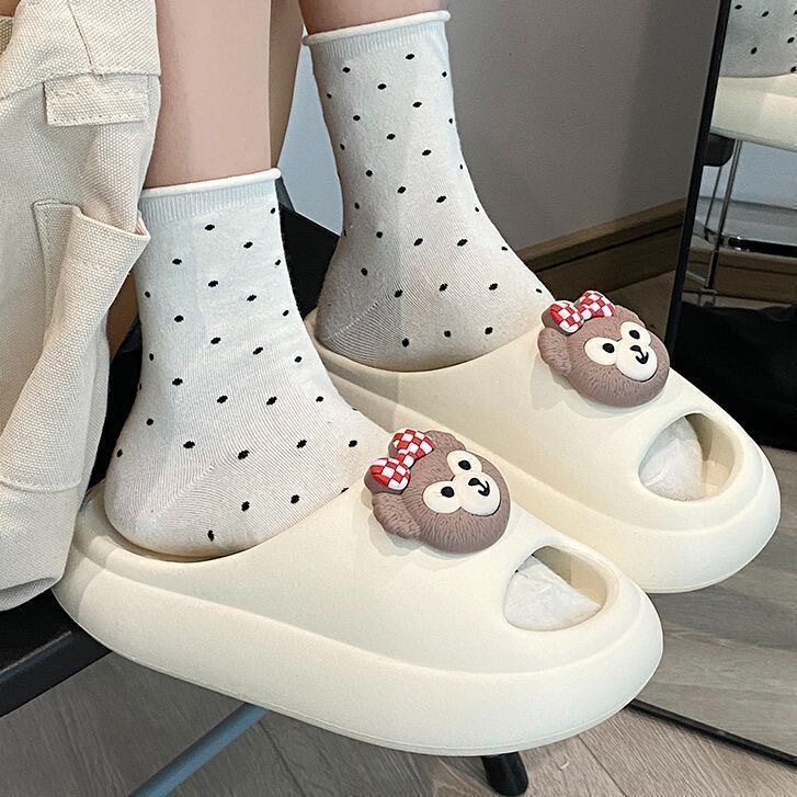 New Cartoon Slippers for Women, Summer Women's Slippers, Thick-Soled Slippers That Feel Like Stepping on Shit, Summer Slippers for Women, Wholesale for Summer Outdoor Wear