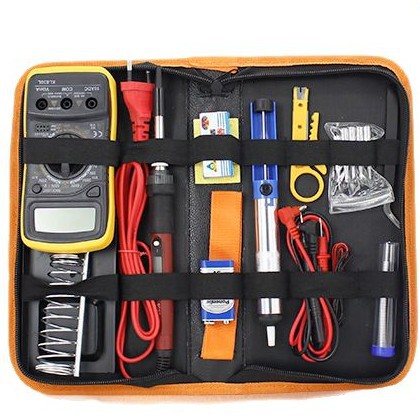 Kit de herramientas de soldadura multímetro de soldadura eléctrica digital de 80W para pistolas de soldadura de reparación electrónica doméstica