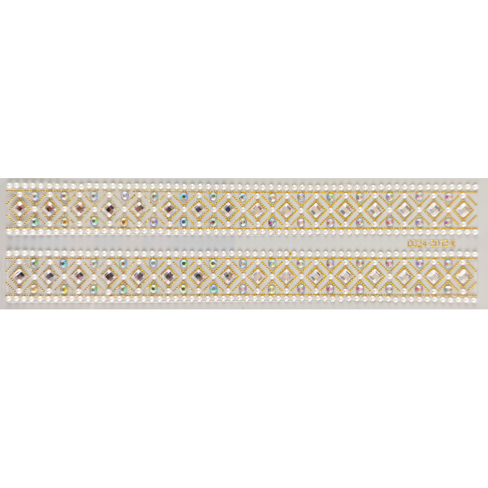 Etiqueta engomada de diamantes bronceado de acrílico transfronterizo Decoración de gemas de bricolaje Adhesivo de cristal hecho a mano para niños Etiqueta engomada de forma rasgada