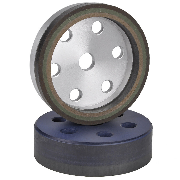 三色树脂轮 异形机玻璃磨斜边用 岩板磨斜边马肚边三色加粗树脂轮